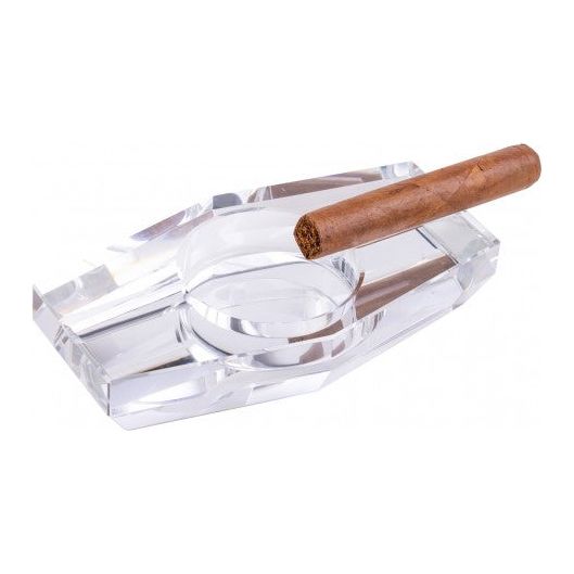 Hexagon Crystal Cigar Ashtray in Gift Box