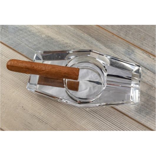Hexagon Crystal Cigar Ashtray in Gift Box