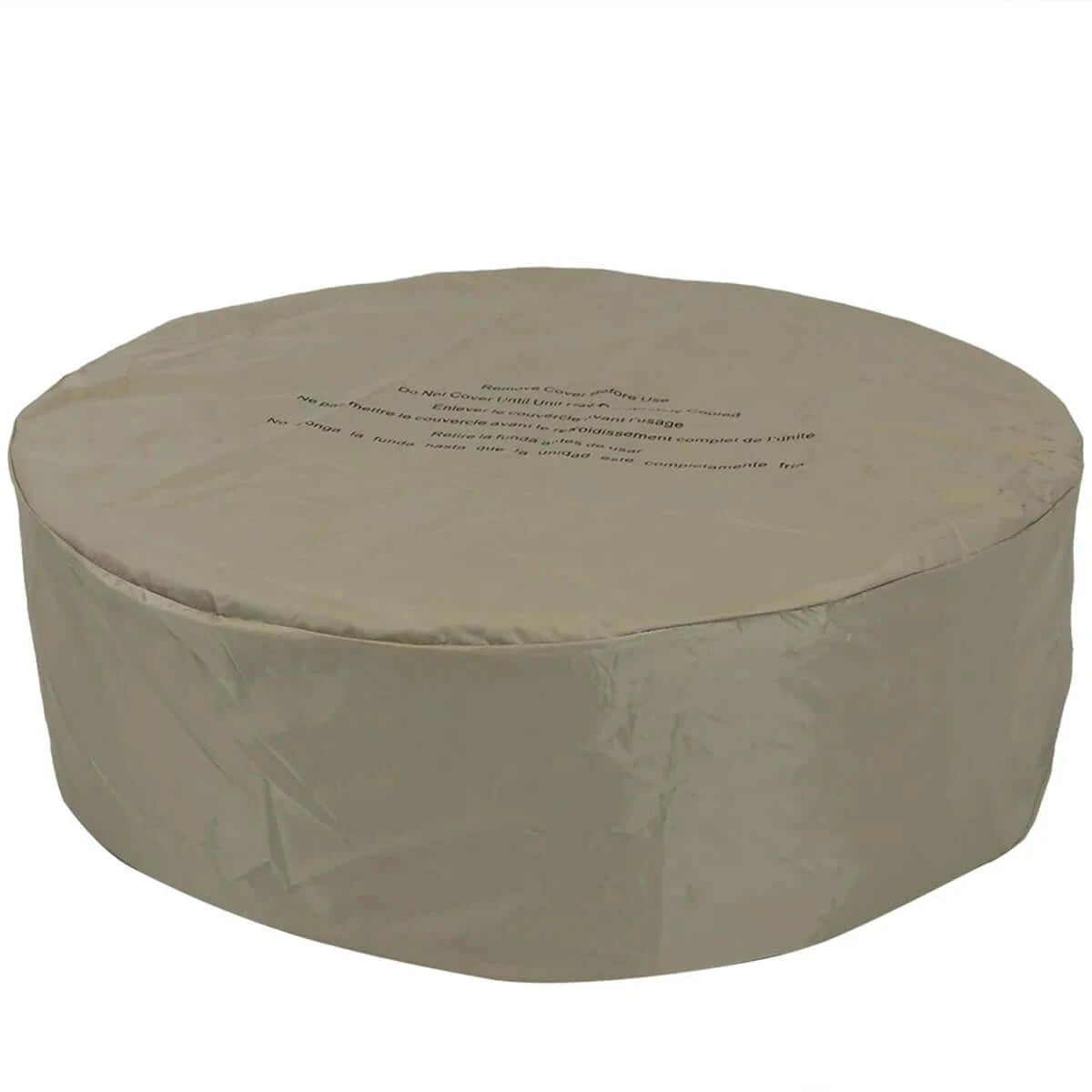 30" Round Cast Stone Smokeless Fire Pit with Lava Rocks