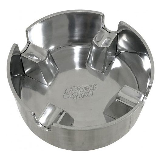 Smokin Ash Baltimore Cigar Ashtray - Polished Cast Aluminum
