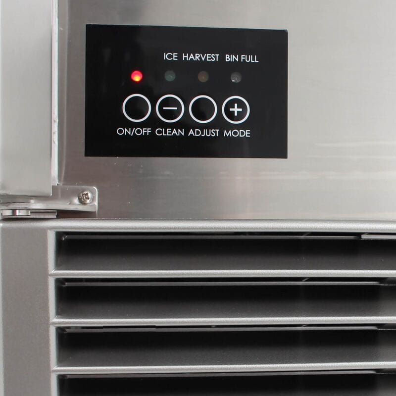 Blaze 15" Outdoor Rated Ice Maker With Gravity Drain | Makes 50lbs of Ice