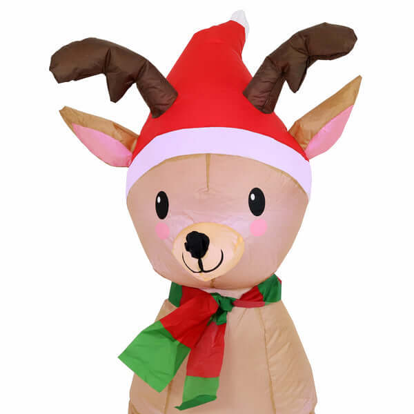 3.5' Foot Cheerful Reindeer- Inflatable Christmas Decoration