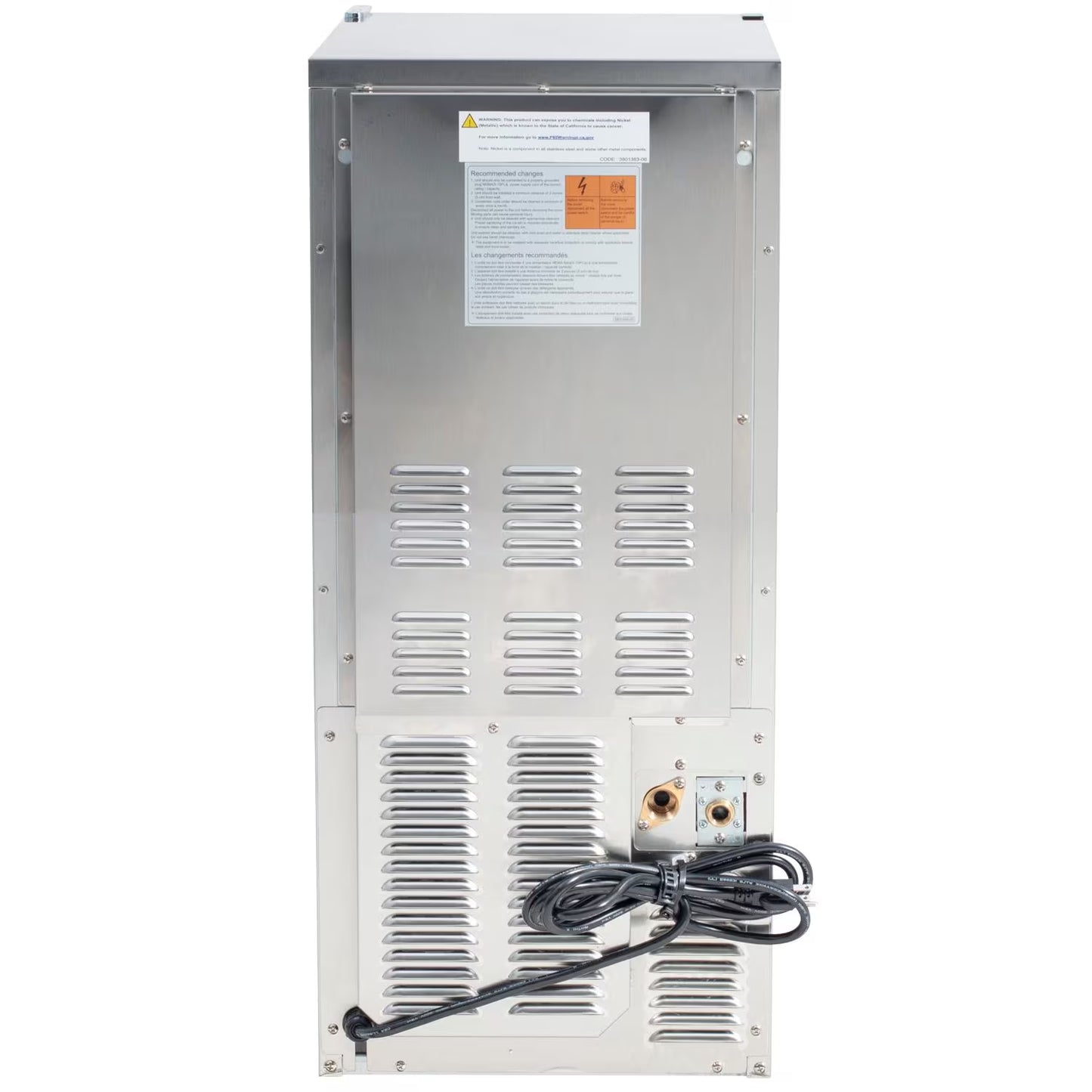 Bull 60 Lb. 15-Inch Outdoor Rated Commercial Ice Maker With Drain Pump