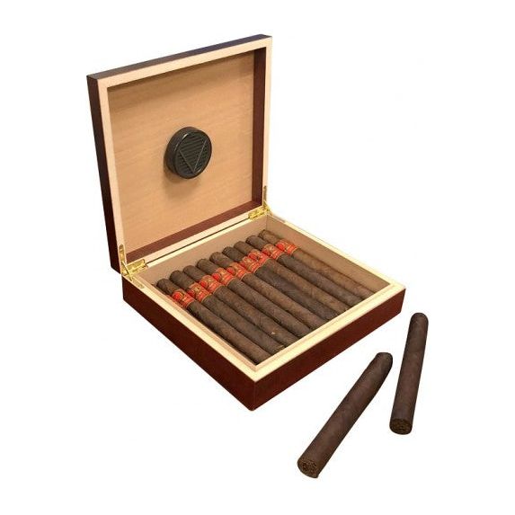 Chateau Small Cigar Humidor with Humidifier | Holds 20 Cigars