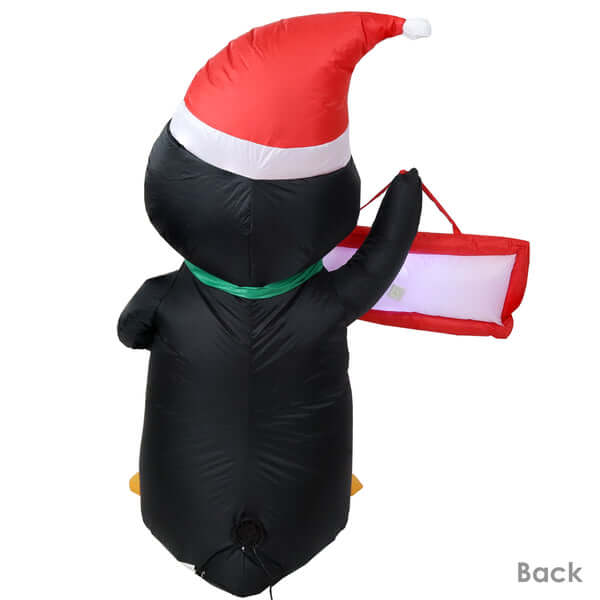 46.5" Jolly Holiday Penguin- Inflatable Christmas Decoration