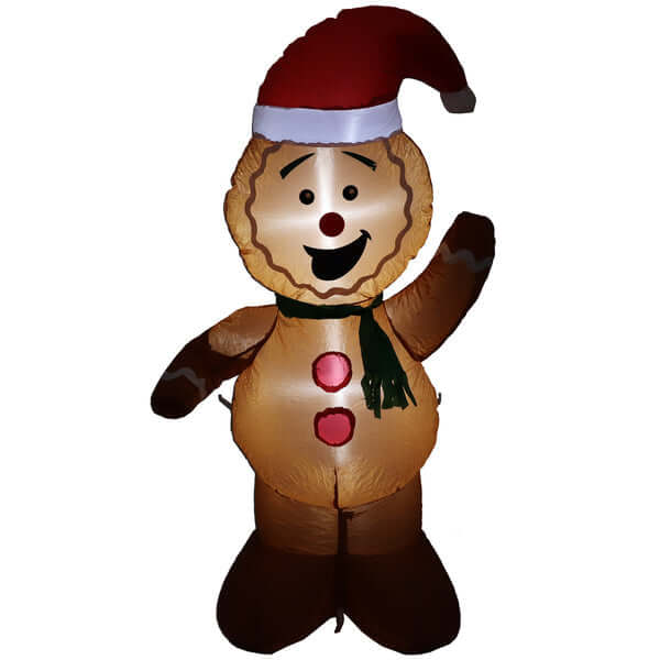 50.5" Gingerbread Man- Inflatable Christmas Decoration