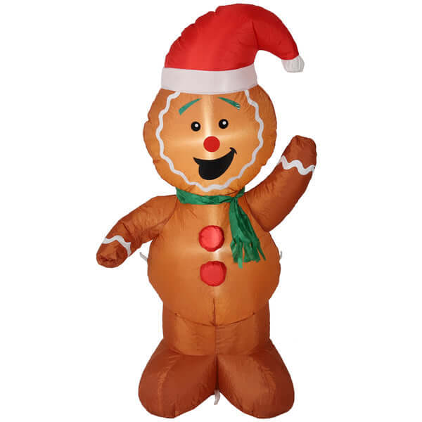 50.5" Gingerbread Man- Inflatable Christmas Decoration