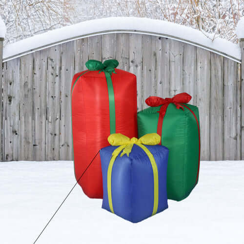 49.5" Present Trio- Inflatable Christmas Decoration