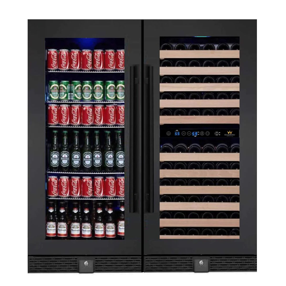 KingsBottle 48” Wide Wine and Beverage Cooler