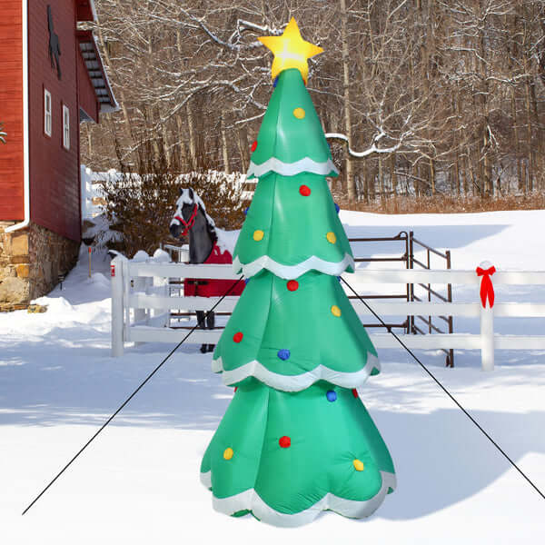 9.5' Pre-Lit Christmas Tree- Inflatable Christmas Decoration