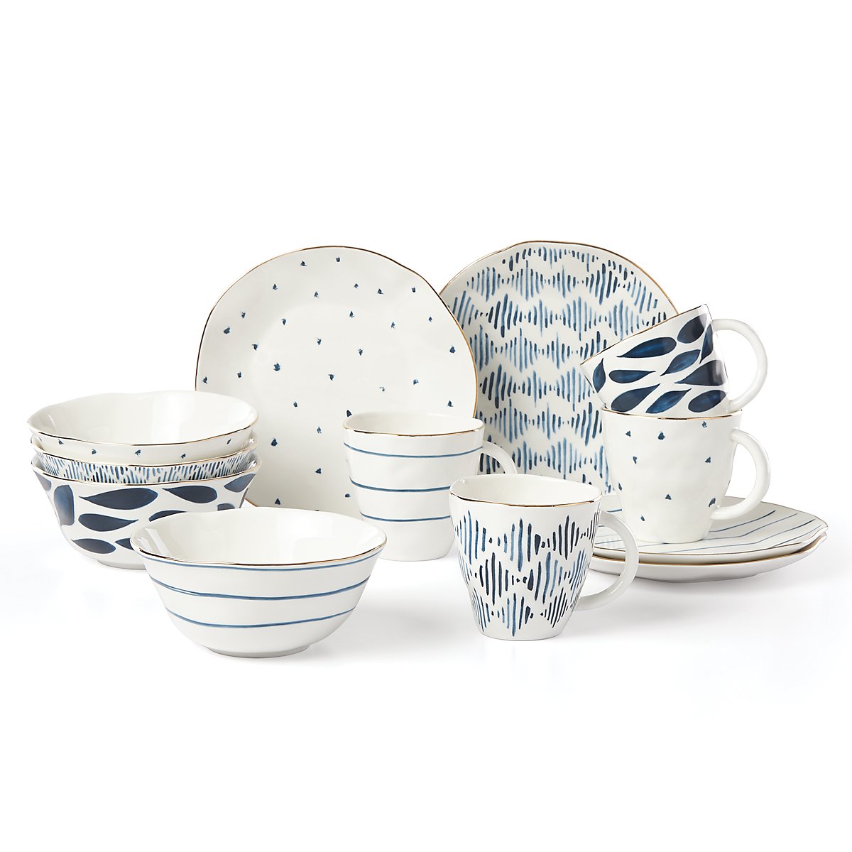 Lenox Blue Bay 12-Piece Dessert Set