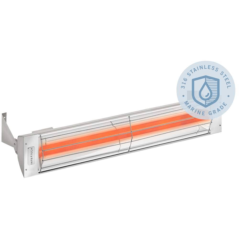 Infratech WD Series 39-Inch Dual Element 4000/5000 Watt Flush Mounted Marine Grade Electric Heater