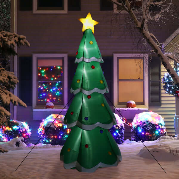 9.5' Pre-Lit Christmas Tree- Inflatable Christmas Decoration