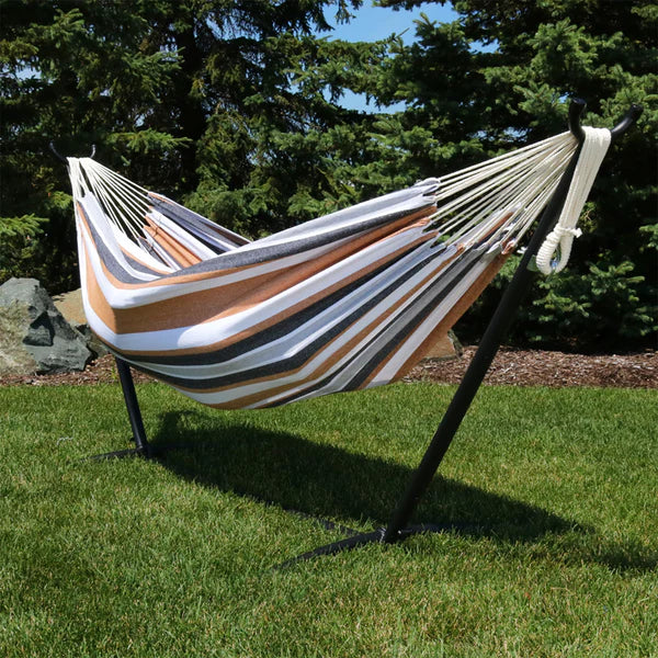 Brazilian Double Hammock | For Backyard & Patio | 450 Pound Capacity