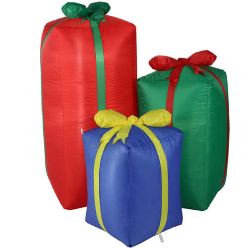 49.5" Present Trio- Inflatable Christmas Decoration
