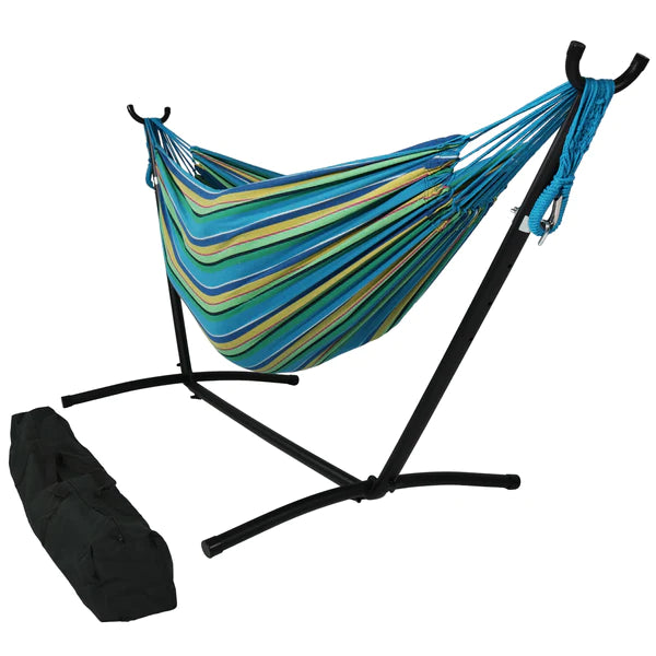 Brazilian Double Hammock | For Backyard & Patio | 450 Pound Capacity
