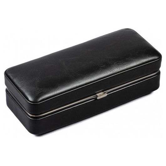 3 Cigar Folding Leather Travel Case with Cutter