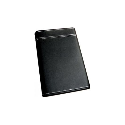 6 Cigar Leather Travel Humidor Case with Cigar Bed & Humidifier