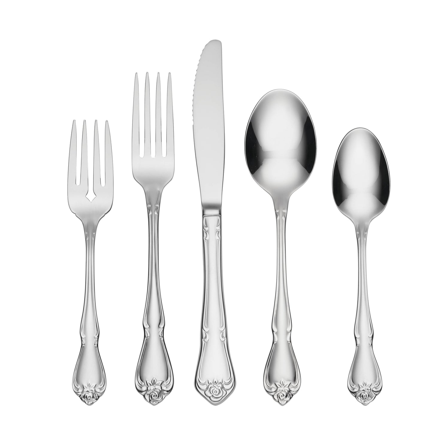 Oneida True Rose 20 Piece Everyday Flatware Set, Service for 4