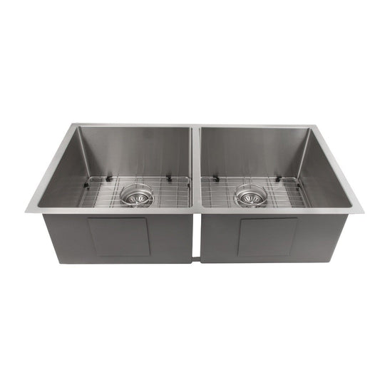 ZLINE Anton 36" Undermount Double Bowl Sink in Stainless Steel (SR50D-36)