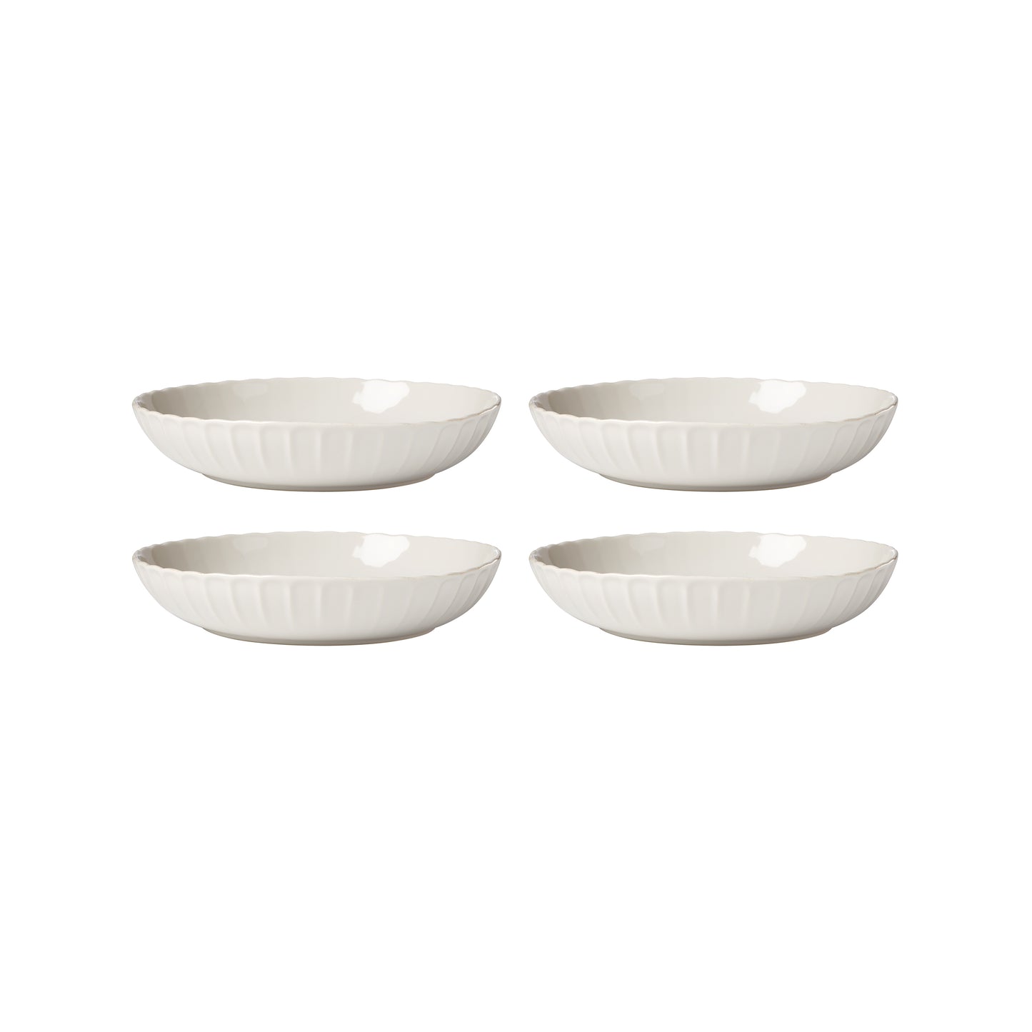Lenox French Perle Groove Dinner Bowls, Set of 4