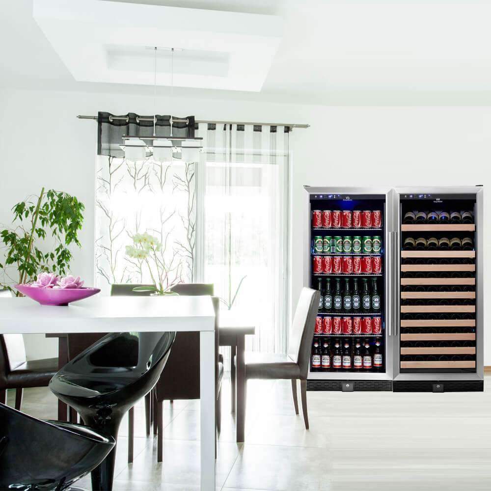 KingsBottle 48” Wide Wine and Beverage Cooler