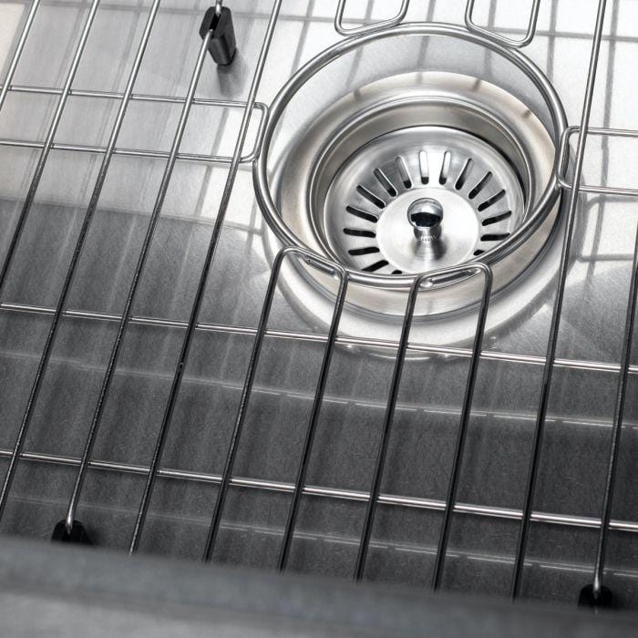 ZLINE Garmisch 30" Undermount Single Bowl Sink in DuraSnow® Stainless Steel with Accessories (SLS-30S)