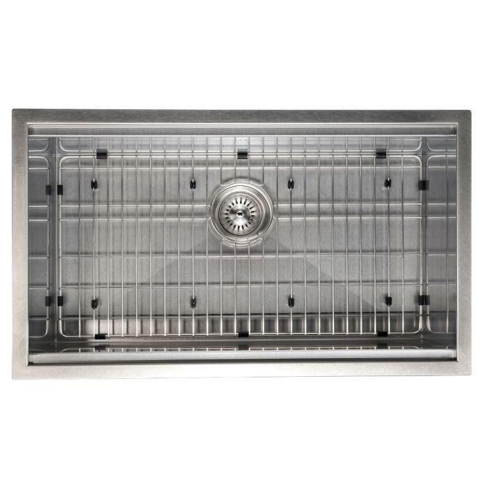 ZLINE Garmisch 30" Undermount Single Bowl Sink in DuraSnow® Stainless Steel with Accessories (SLS-30S)