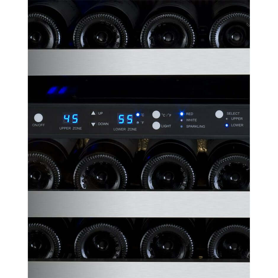 Allavino 24” 121 Bottle Dual Zone Wine Cooler | Tru-Vino Technology and FlexCount II Shelving