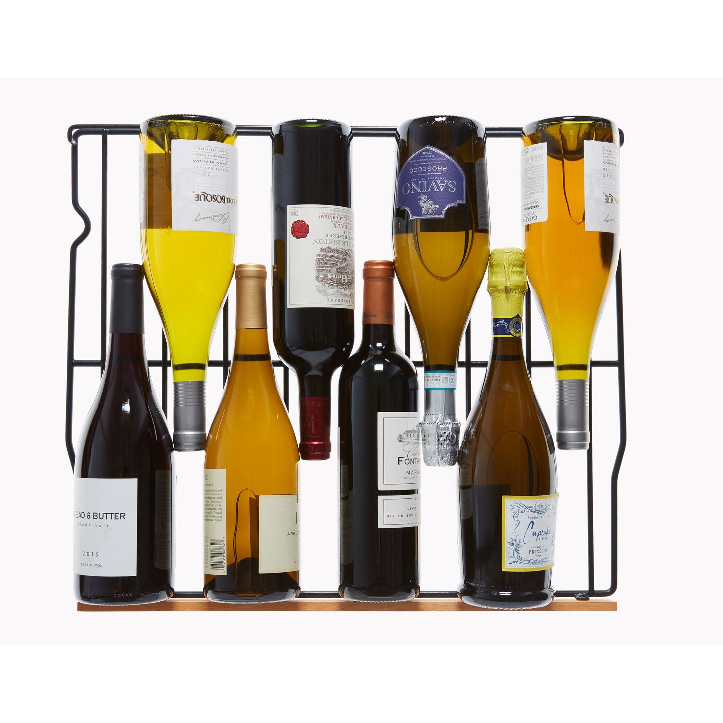 Smith & Hanks 24" Black Stainless Dual Zone Wine Cooler | Holds 46 Bottles | RW145DRBSS