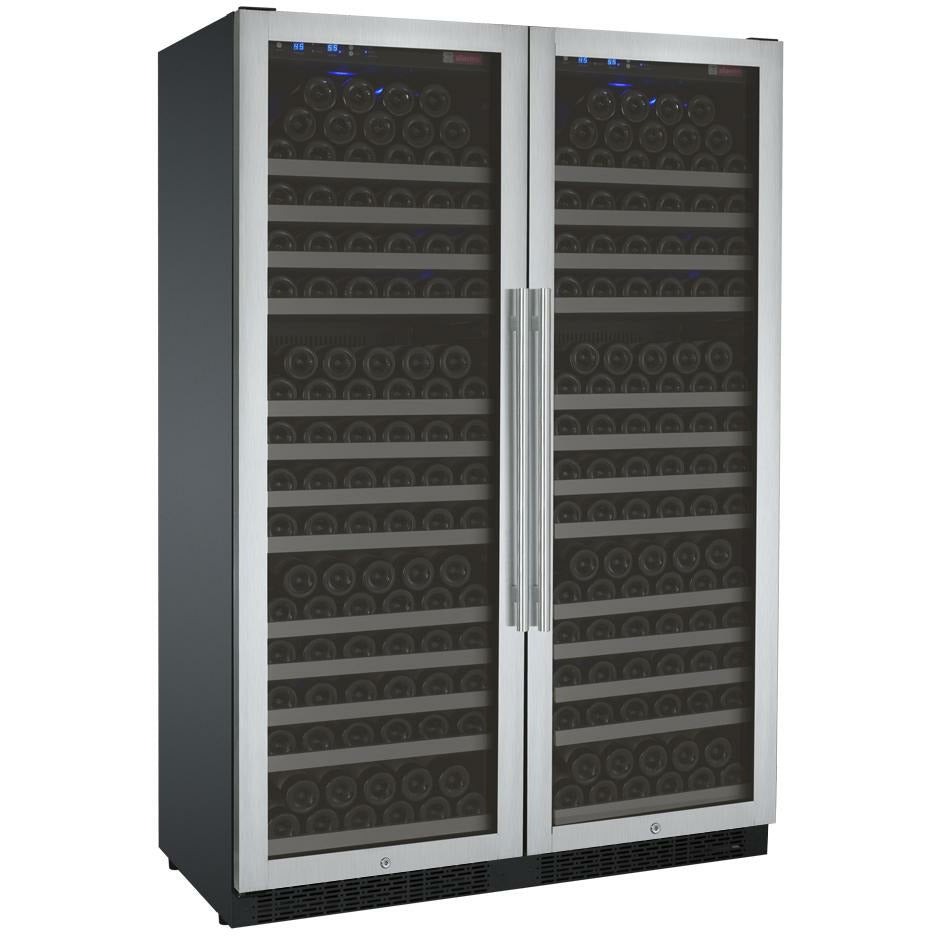 Allavino 47” Wide | 354 Bottle Dual Zone Side-by-Side Wine Cooler | Tru-Vino Technology and FlexCount II Shelving