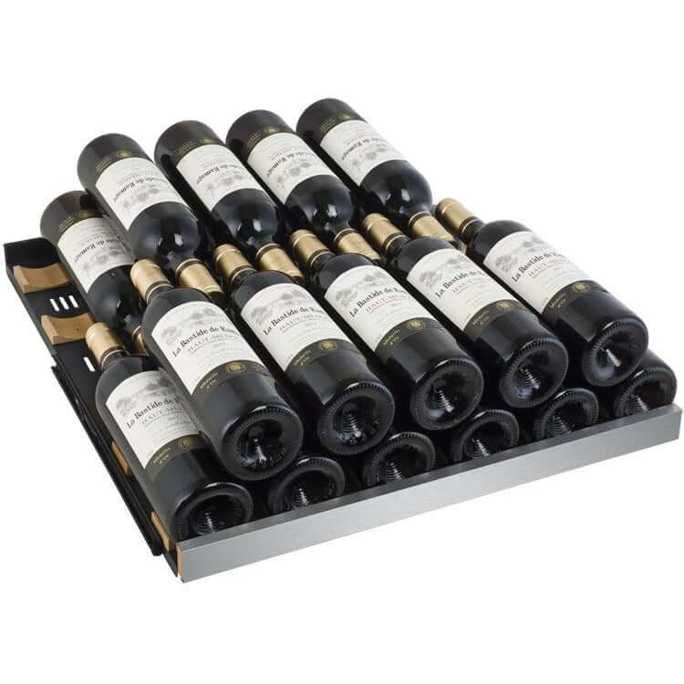 Allavino 47" Wide | 349 Bottle Triple Zone Side-by-Side Wine Cooler | Tru-Vino Technology and FlexCount II Shelving