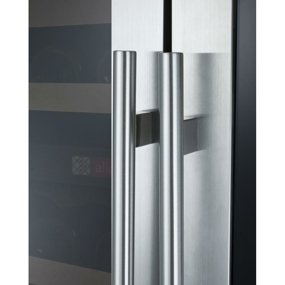 Allavino 47” Wide | 344 Bottle Four Zone Side-by-Side Wine Cooler | Tru-Vino Technology and FlexCount II Shelving