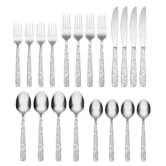Hemisphere Sand 20-Piece Flatware Set