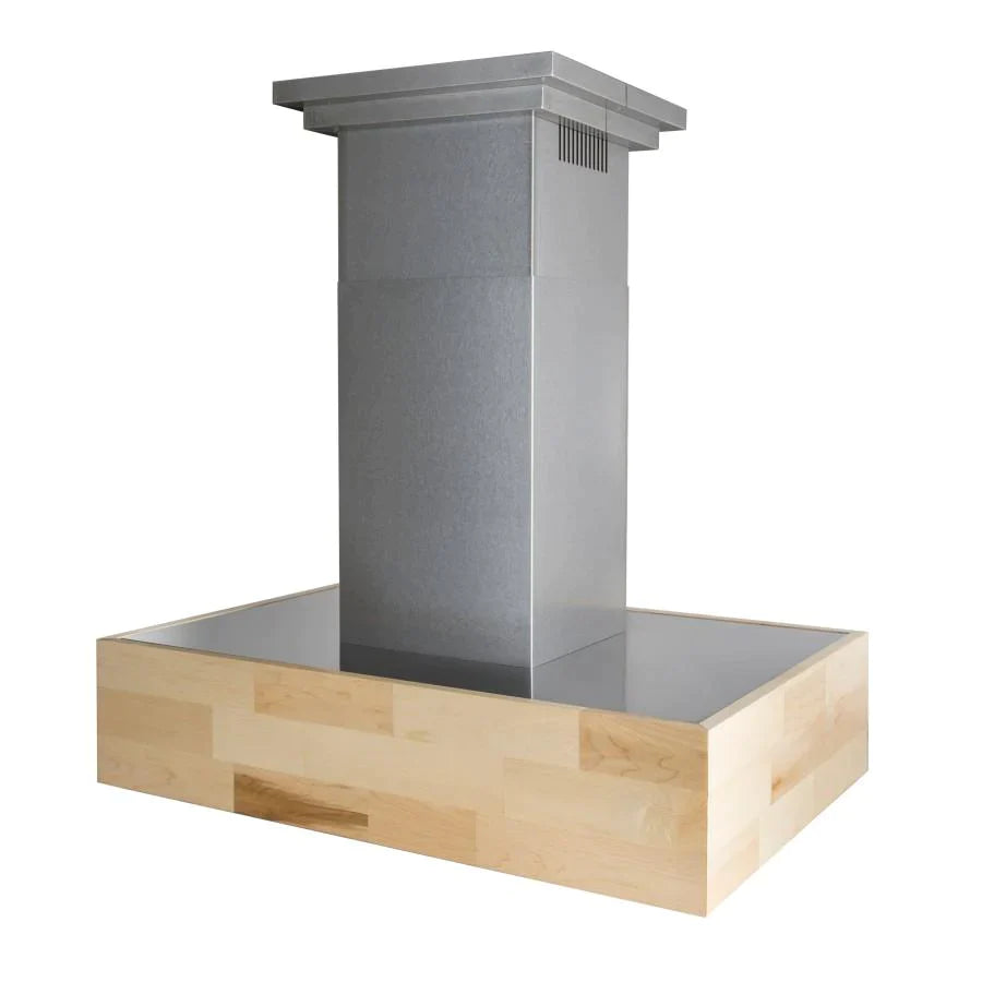 ZLINE 681iM Designer Series Wooden Island Mount Range Hood