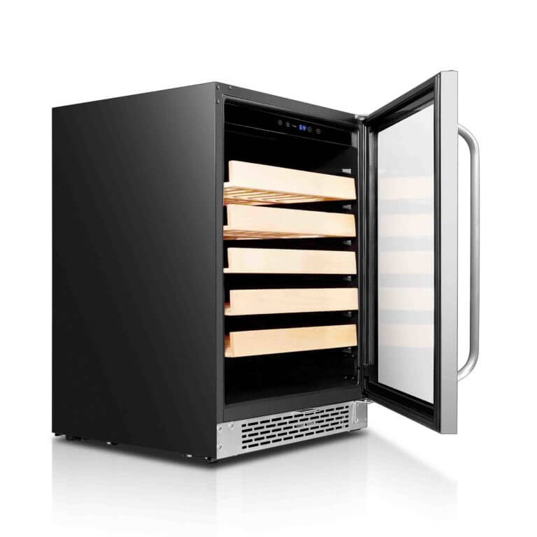 Whynter 24" Wide, 54 Bottle Single Zone Wine Cooler | Stainless Steel