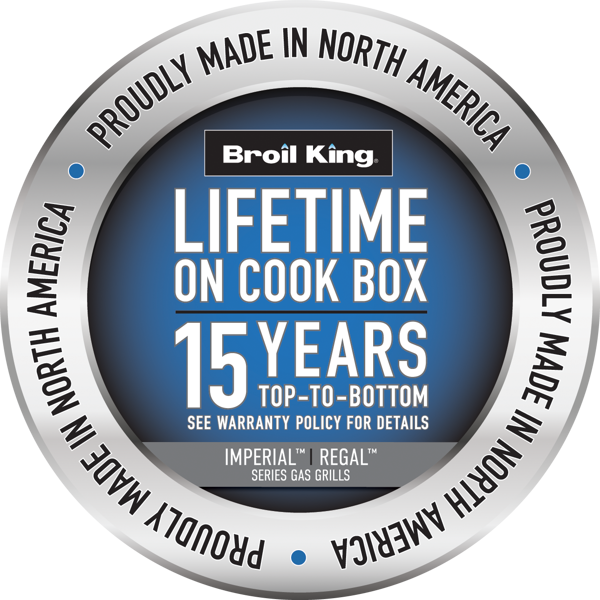Broil King Imperial S 690i 6-Burner Gas Grill Center - With Rotisserie & Side Burner - Stainless Steel - 897844 LP / 897847 NG