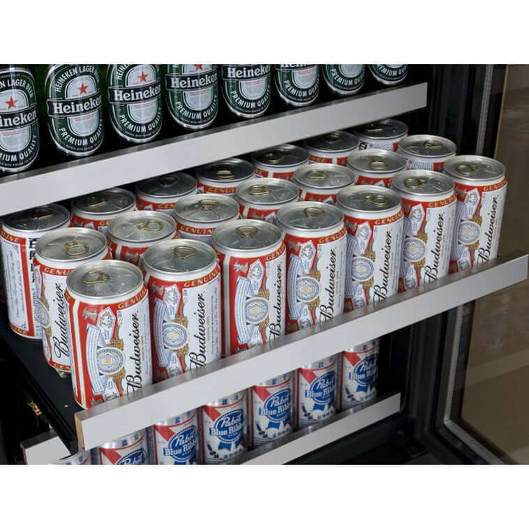 Allavino 24” Wide Stainless Steel Beverage Center | Tru-Vino Technology and FlexCount II Shelving