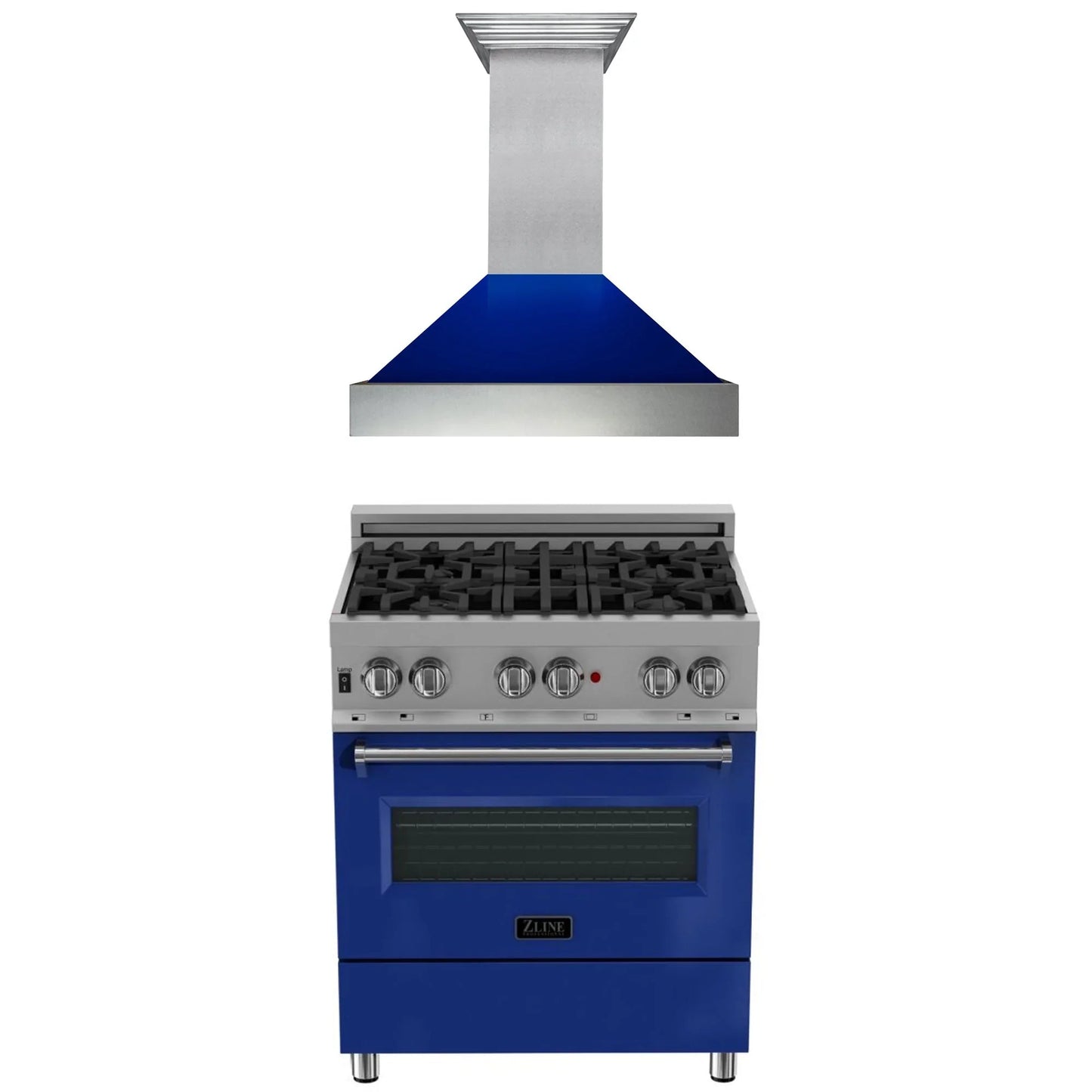 ZLINE 2 Piece Kitchen Package | Dual Fuel Range and Convertible Vent Range Hood