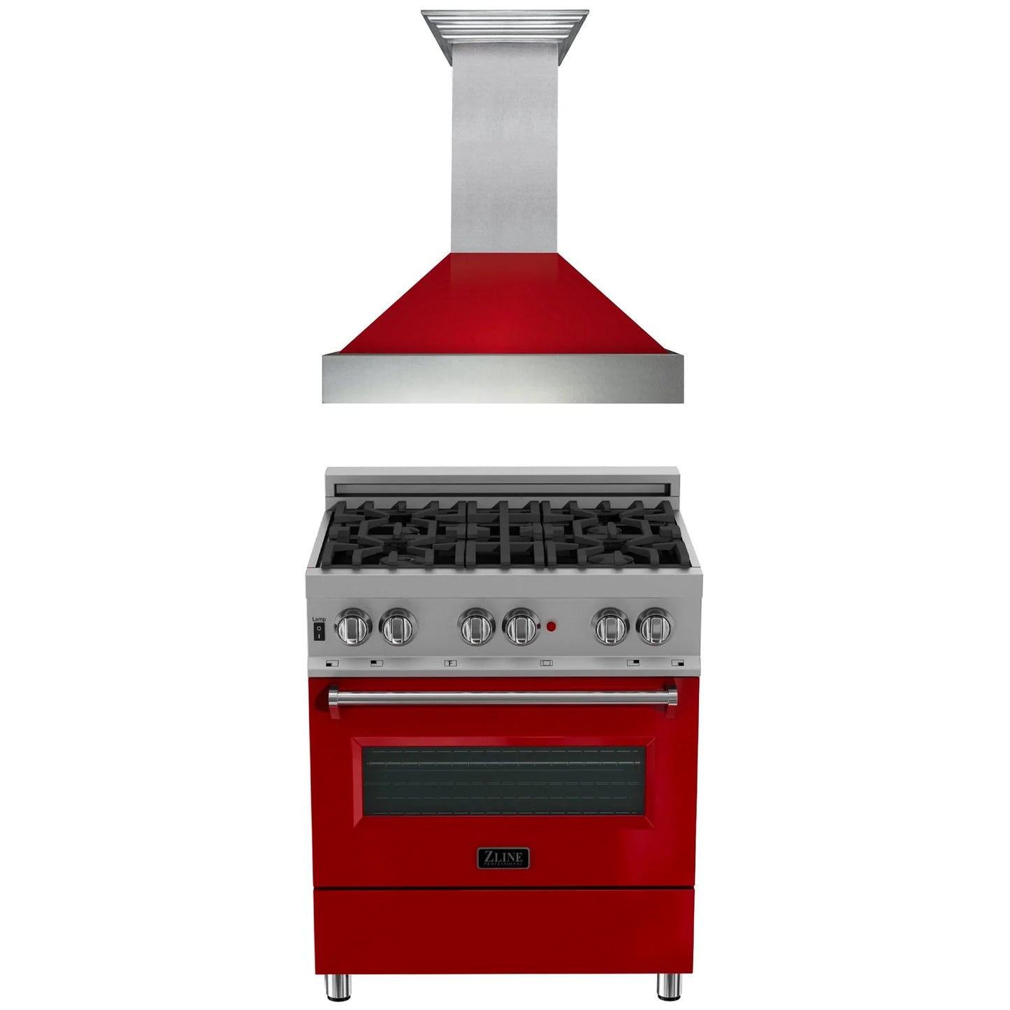 ZLINE 2 Piece Kitchen Package | Dual Fuel Range and Convertible Vent Range Hood