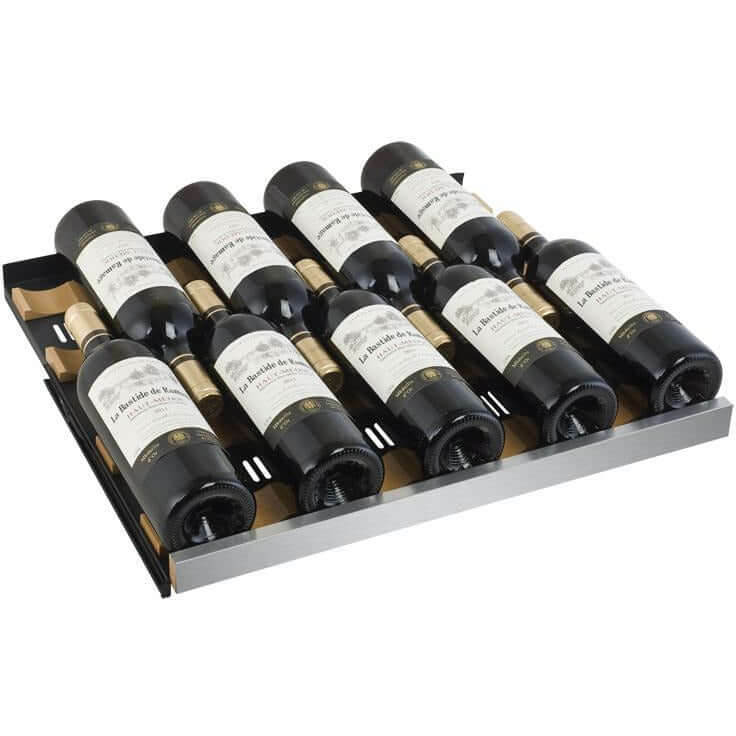 Allavino 47” Wide 112 Bottle Four Zone Side-by-Side Wine Cooler | Tru-Vino Technology and FlexCount II Shelving