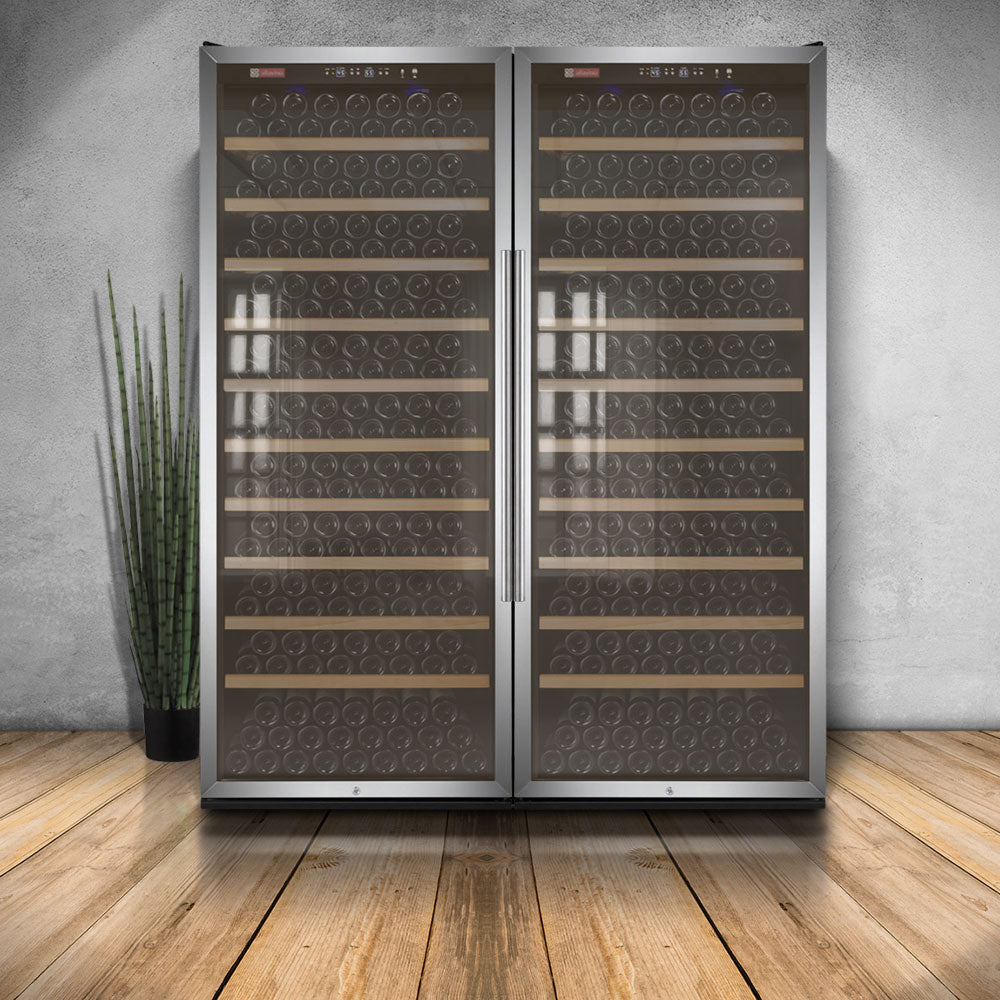 Allavino 63" Wide | 554 Bottle Dual Zone Side-by-Side Wine Cooler | Freestanding Only