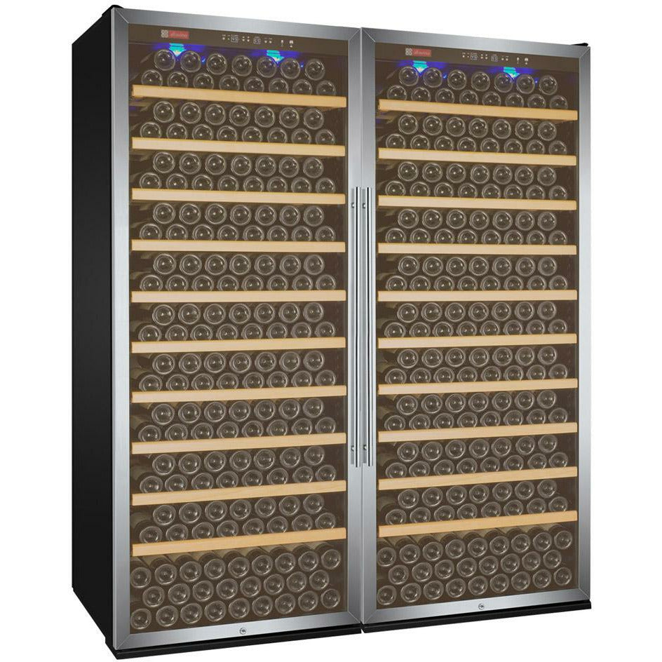 Allavino 63" Wide | 554 Bottle Dual Zone Side-by-Side Wine Cooler | Freestanding Only