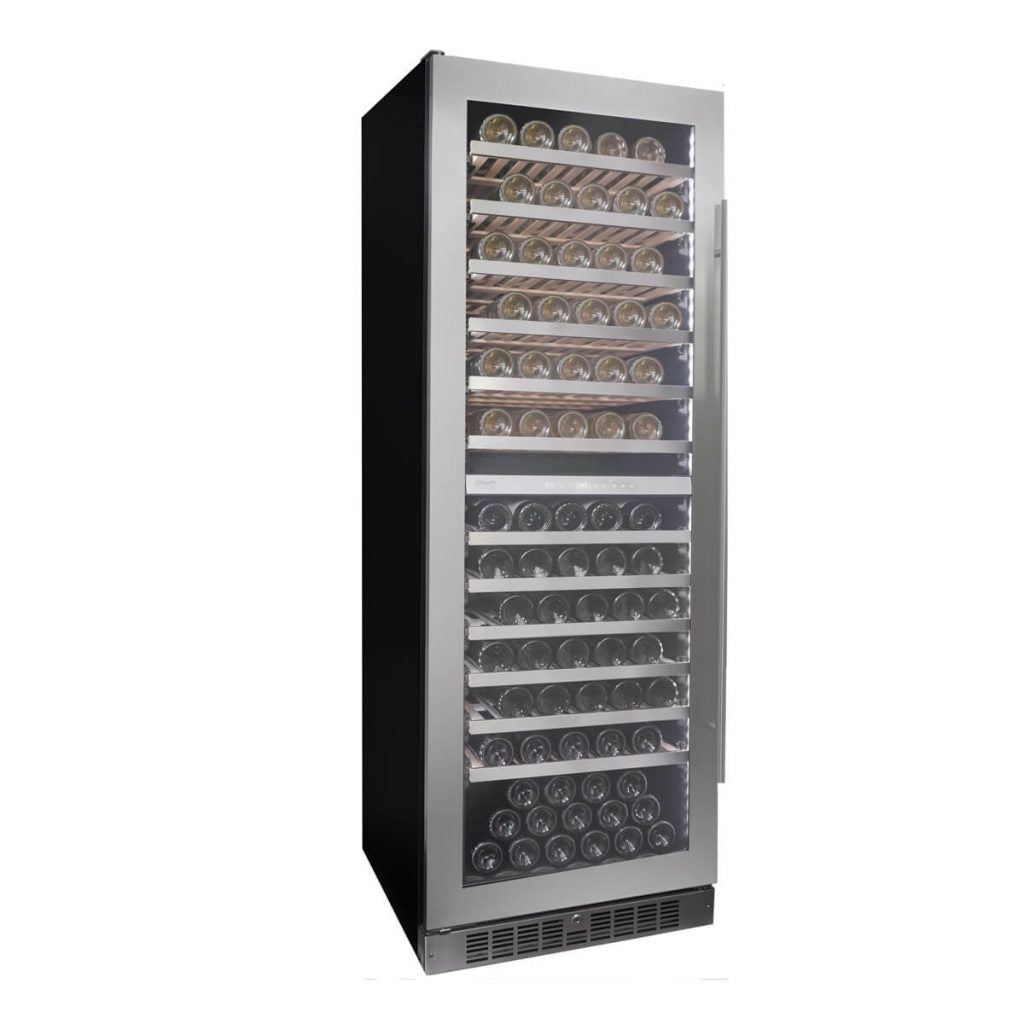 Danby Silhouette Bordeaux | 24" Dual Zone Integrated Wine Cooler | Holds 129 Bottles