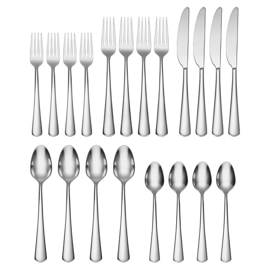 Zakiya Mirror 20-Piece Flatware Set