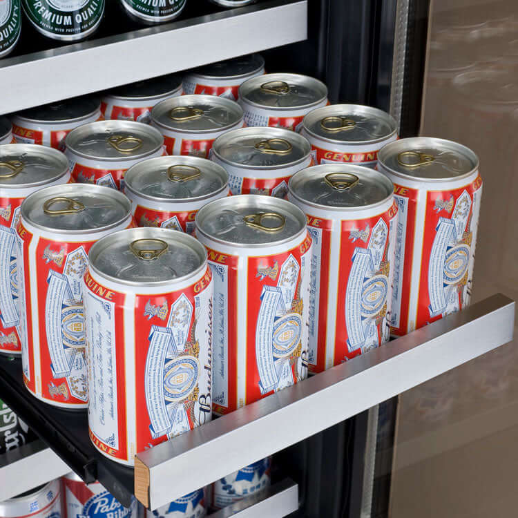 Allavino 30” Wide Dual Zone Wine & Beverage Center | Holds 30 Bottles/88 Cans | Tru-Vino Technology and FlexCount II Shelving