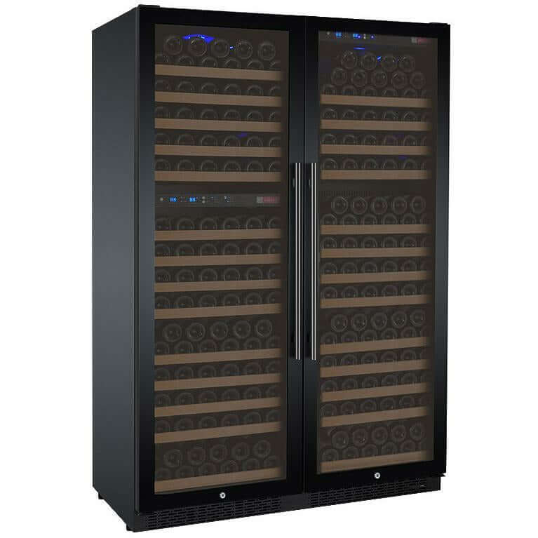 Allavino 47" Wide | 349 Bottle Triple Zone Side-by-Side Wine Cooler | Tru-Vino Technology and FlexCount II Shelving