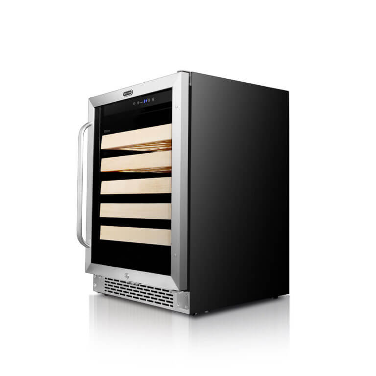 Whynter 24" Wide, 54 Bottle Single Zone Wine Cooler | Stainless Steel