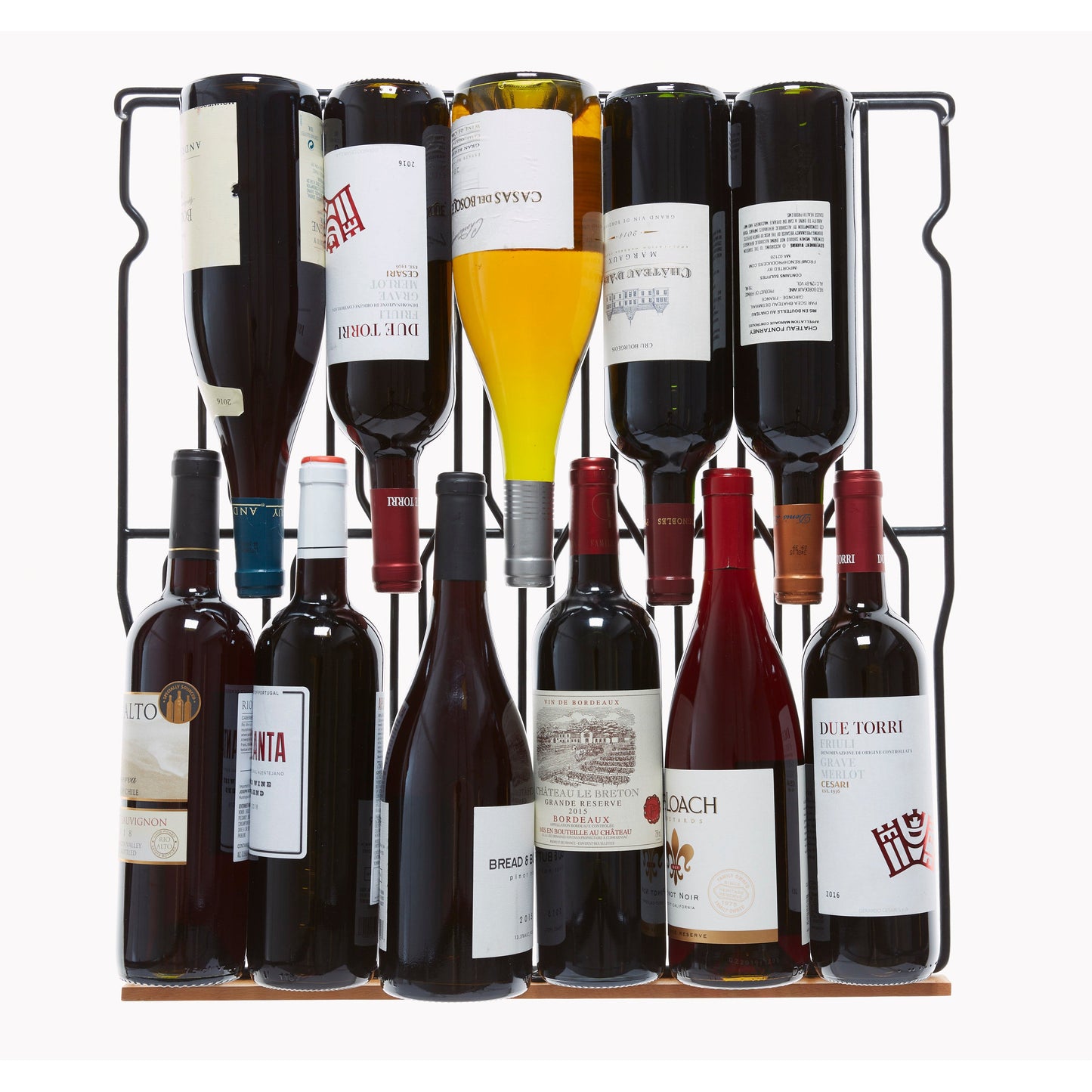 Smith & Hanks 24" Black Stainless Single Zone Wine Cooler | Holds 166 Bottles | RW428SRBSS