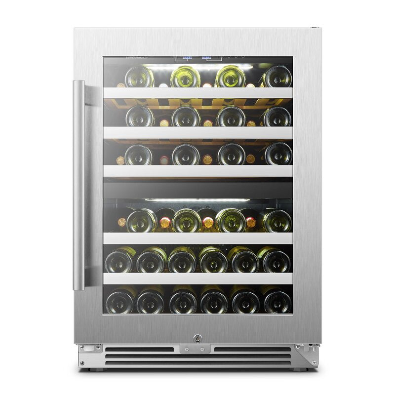 LanboPro 24" Wide, 44 Bottle Dual Zone Wine Cooler